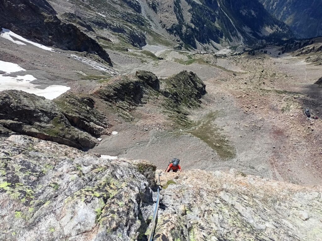 Gabri sulle placche delicate del tiro n&deg;8 (per come abbiamo interpretato noi la via)