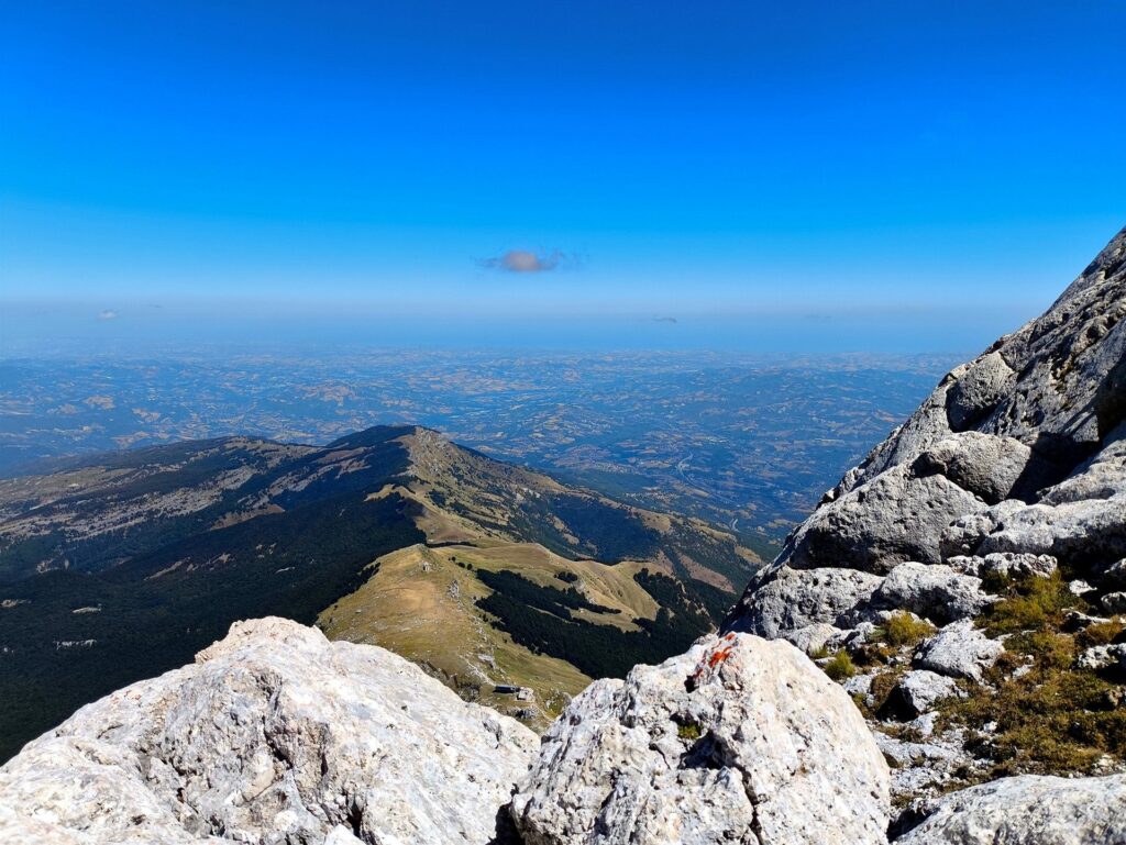 e poi in cima... si vede il mare!
