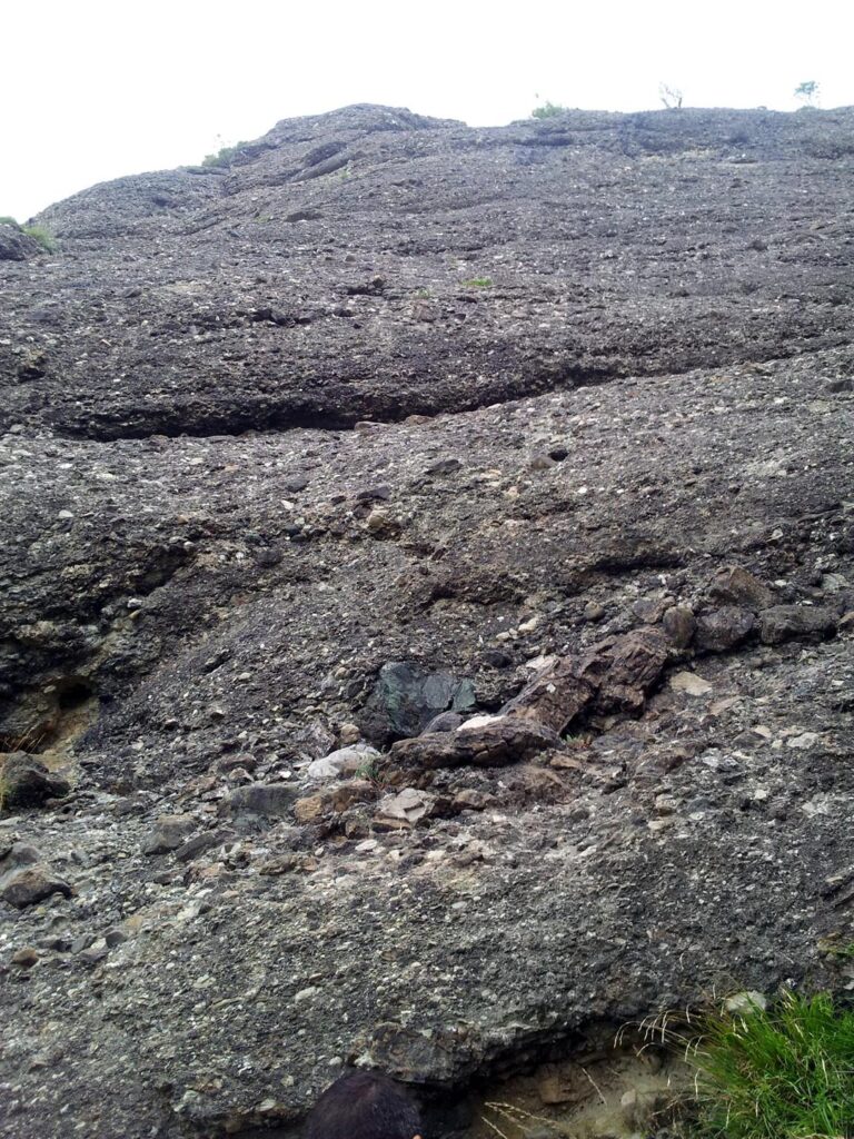 la nostra via vista dall'attacco