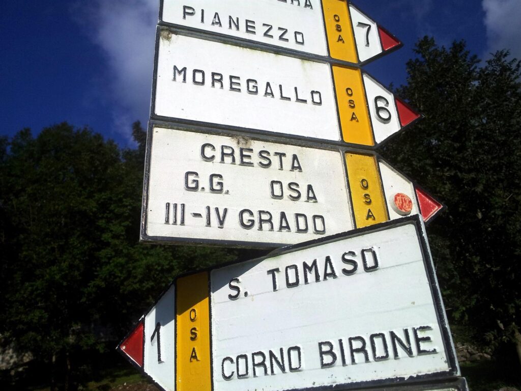 Si parte! Meta: la cresta OSA