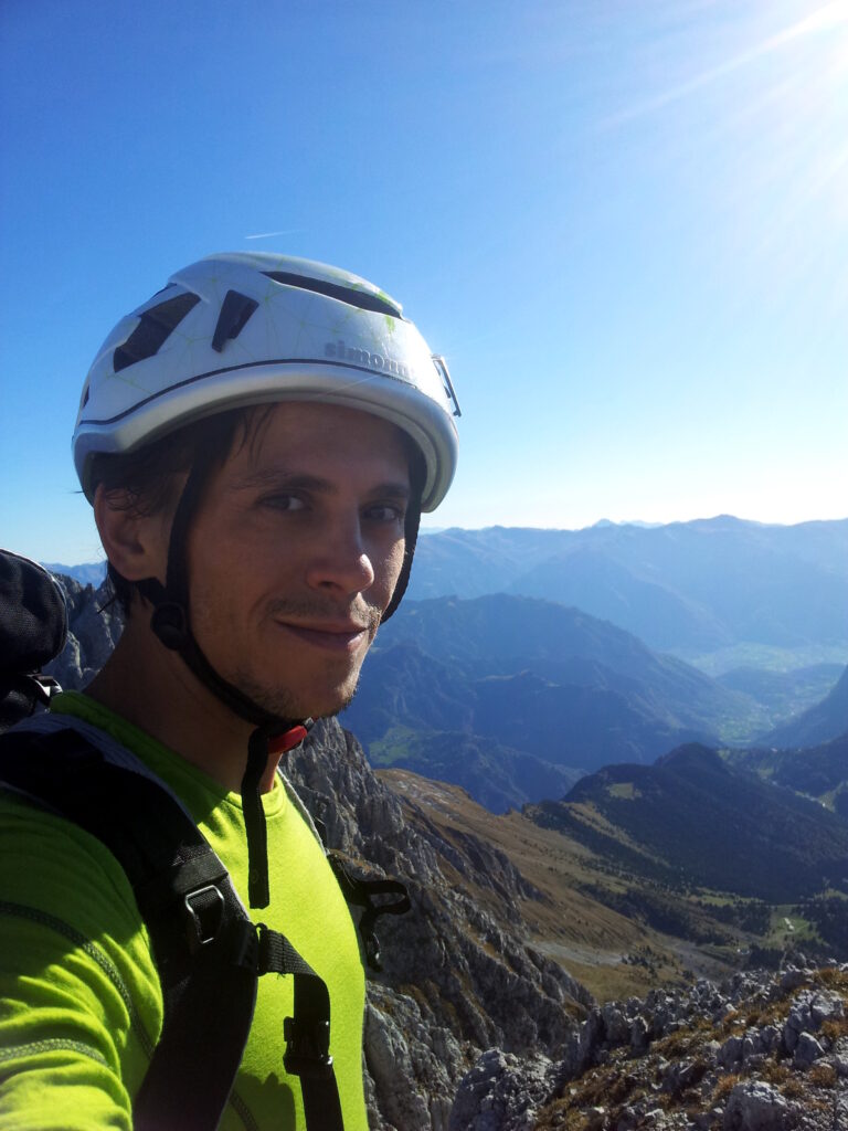 un selfie prima di attaccare il pezzo pi&ugrave; tosto