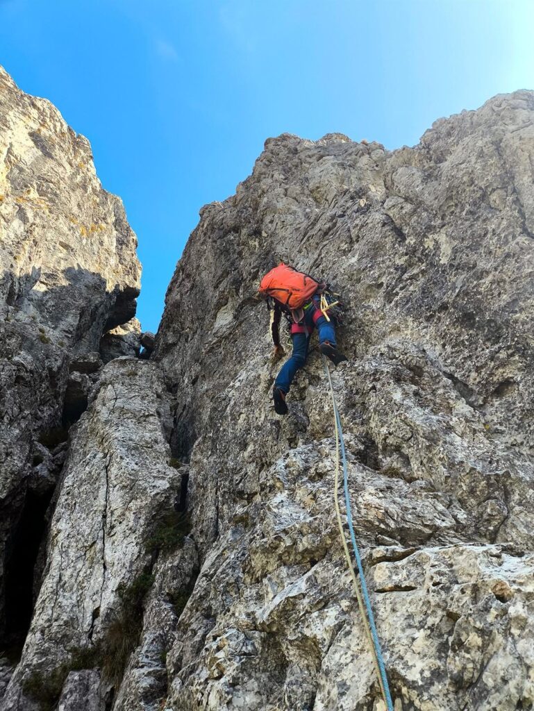 quinto e ultimo tiro, si parte sul lato interno del grosso camino quinto e ultimo tiro, si parte sul lato interno del grosso camino